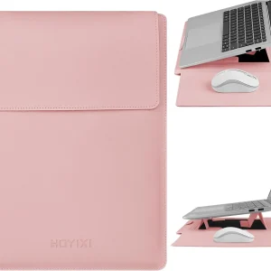 Leather Laptop Sleeve Stand