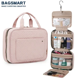 BAGSMART Travel Organizer Hanging Toiletry Bag
