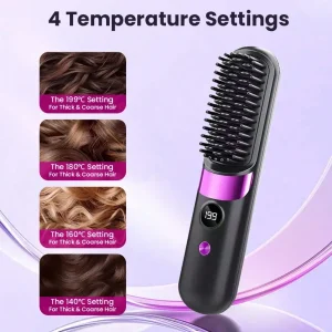 Portable Hair Straightening Brush