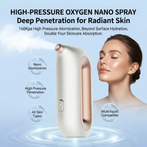 Portable High Pressure Nano Mist Sprayer Home Face Hydration Injector Beauty Tool Handheld - Thumbnail Image 3