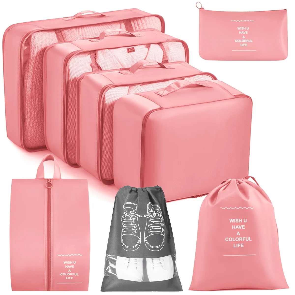 8pcs Set Travel Packing Cubes - Image 1