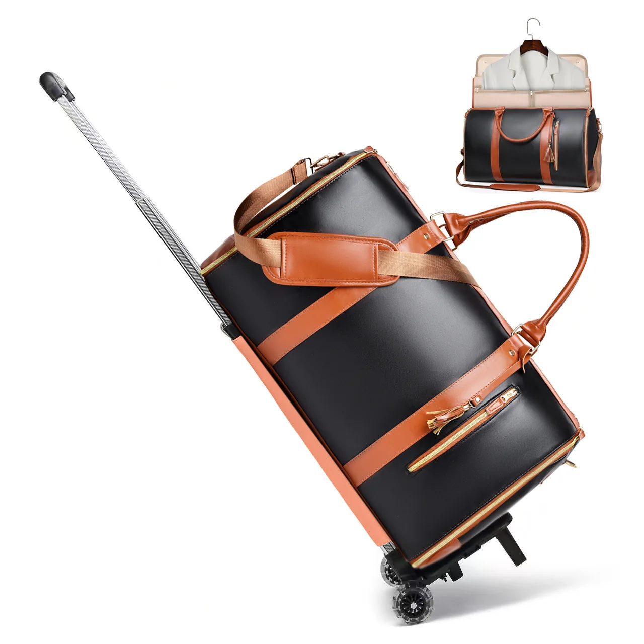 New Large Travel Foldable Ladies Clothing Luggage Bag with Pull Rod Overnight Storage Multi-Functional Suitcase for Men And W... - Image 6