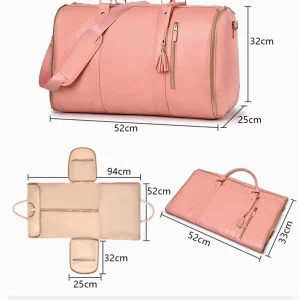 New Large Travel Foldable Ladies Clothing Luggage Bag with Pull Rod Overnight Storage Multi-Functional Suitcase for Men And W... - Thumbnail Image 3