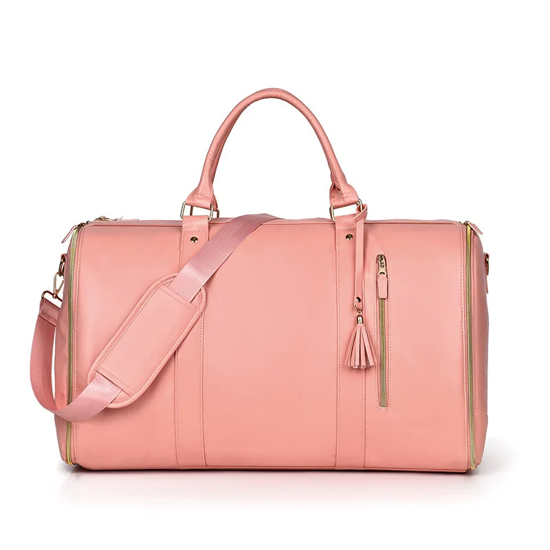 New Large Travel Foldable Ladies Clothing Luggage Bag with Pull Rod Overnight Storage Multi-Functional Suitcase for Men And W... - Image 1