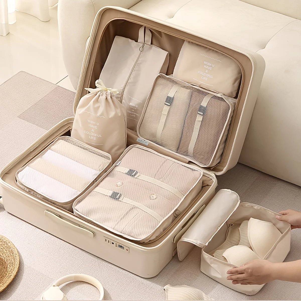 8pcs Set Travel Packing Cubes - Image 2